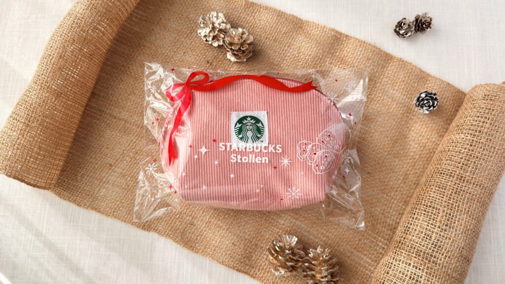 スターバックス_「シュトーレン」やポーチが入った2025年のパッケージ