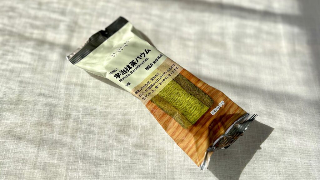 無印良品_宇治抹茶バウムのパッケージ
