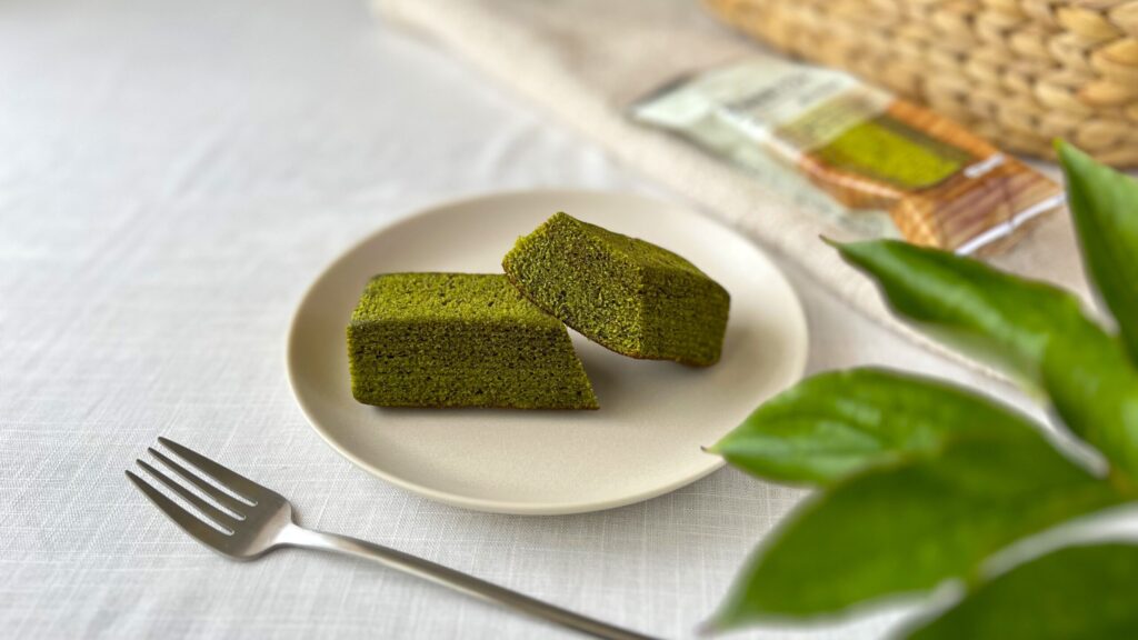 無印良品_宇治抹茶バウムの断面