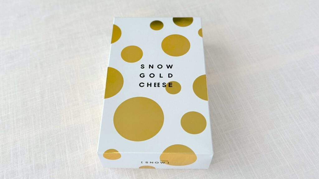 スノーチーズ_「スノーゴールドチーズ」のパッケージ（真っ直ぐ置き）