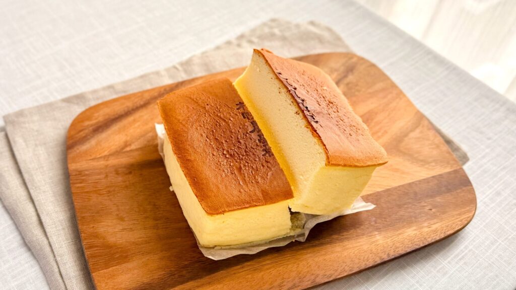 札幌農学校_「焼きたて酪農チーズケーキ」の断面