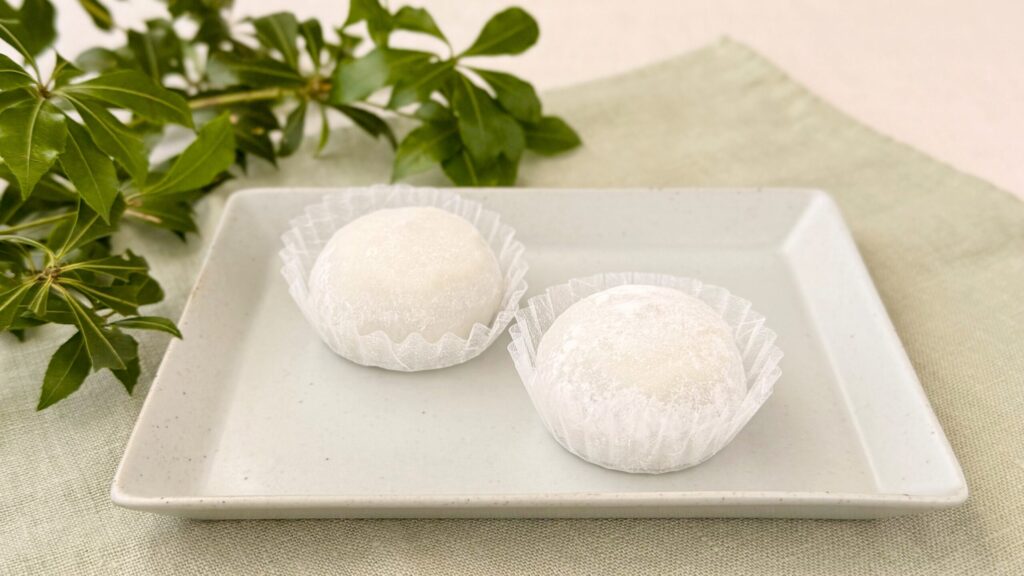 無印良品_「クリーム大福」の皿盛り