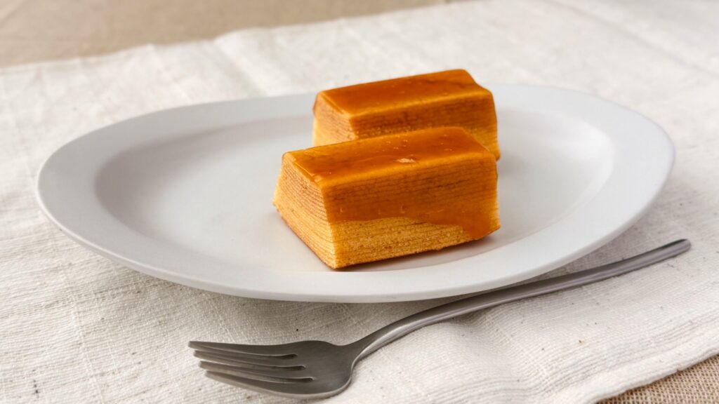 無印良品_みんなでつくるバウム「不揃い みたらし団子風バウム」の断面