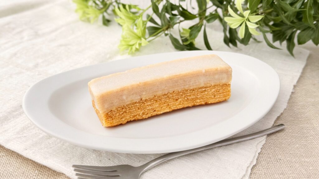 無印良品_みんなでつくるバウム「不揃い 塩パン風バウム」の皿のせ