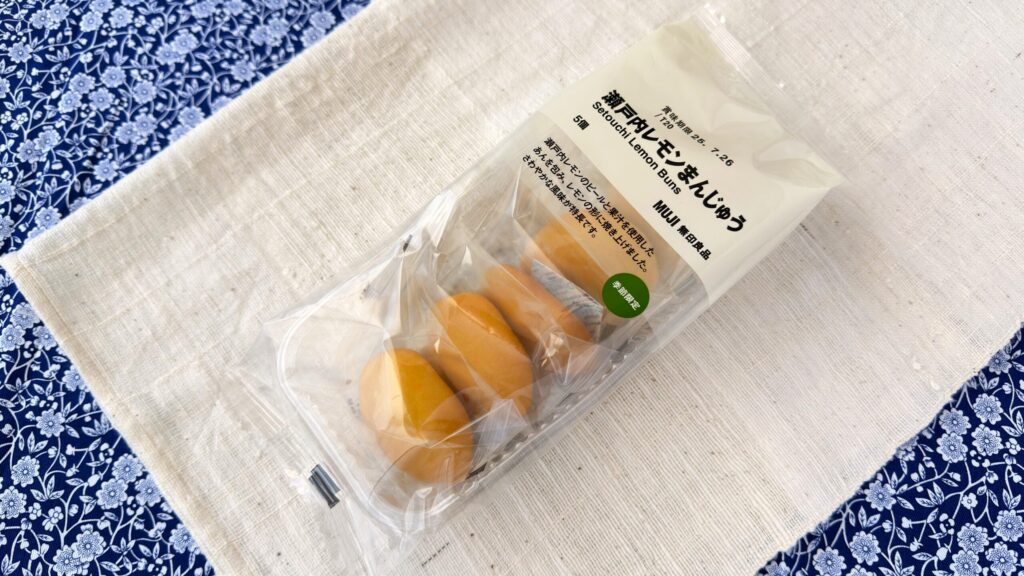 無印良品_「瀬戸内レモンまんじゅう」のパッケージ