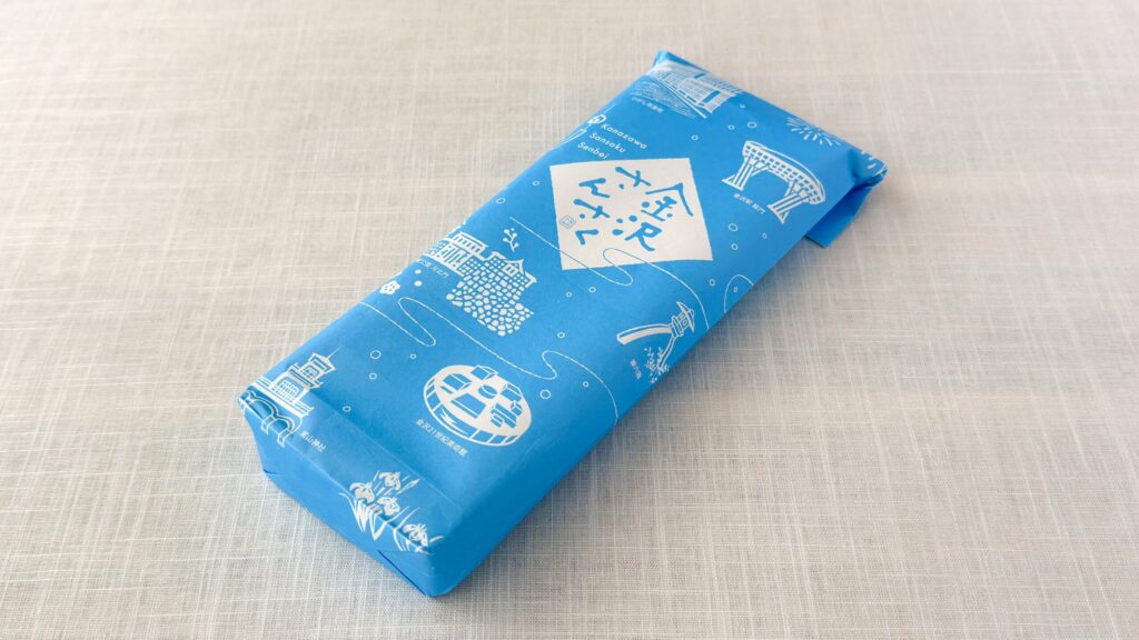 金沢お土産_柴舟小出「三作せんべい」のパッケージ