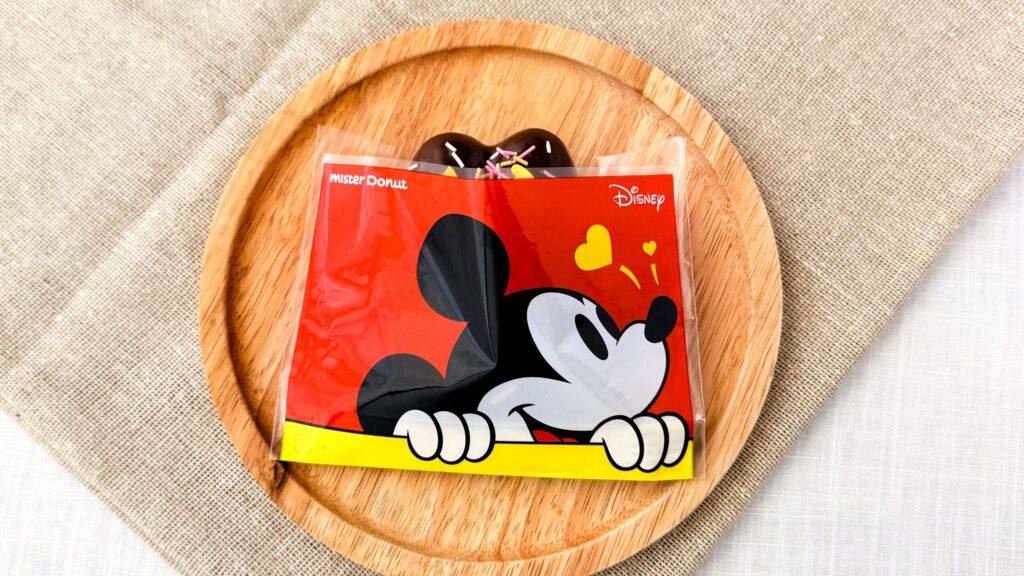 ミスタードーナツ_パッケージに入ったポン・デ・スマイルチョコレート<ミッキーマウス>」