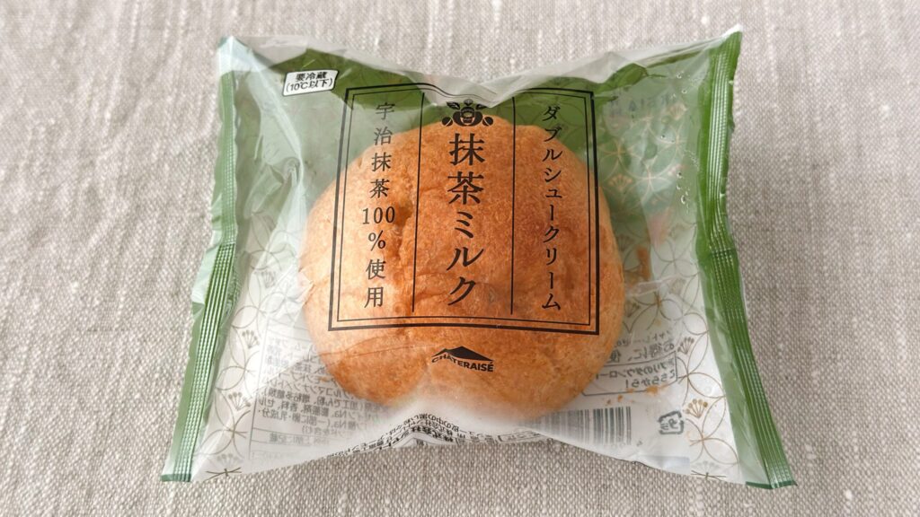 シャトレーゼ_「ダブルシュークリーム 抹茶ミルク」のパッケージ