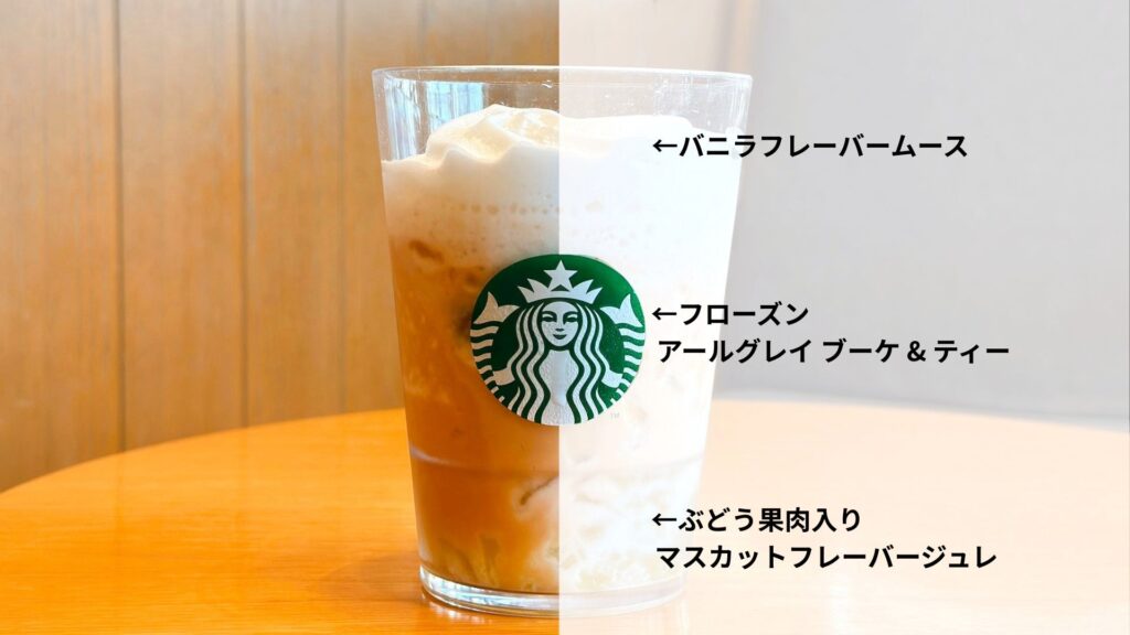 マスカットアールグレイフローズンティー説明