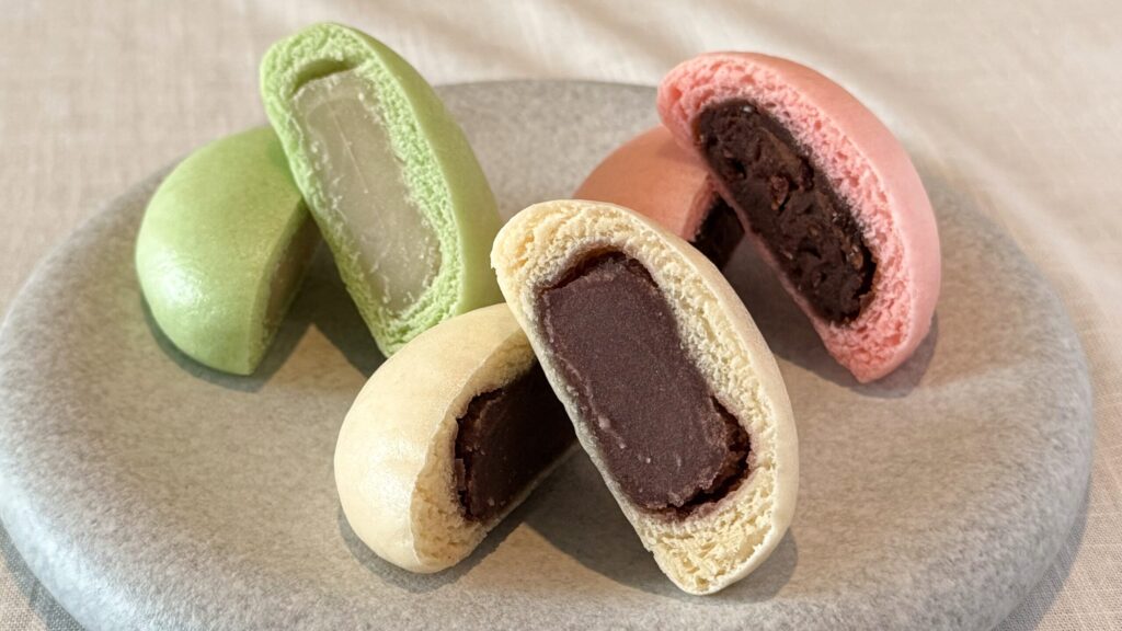 金沢うら田_3種類の「氷室まんじゅう」の断面