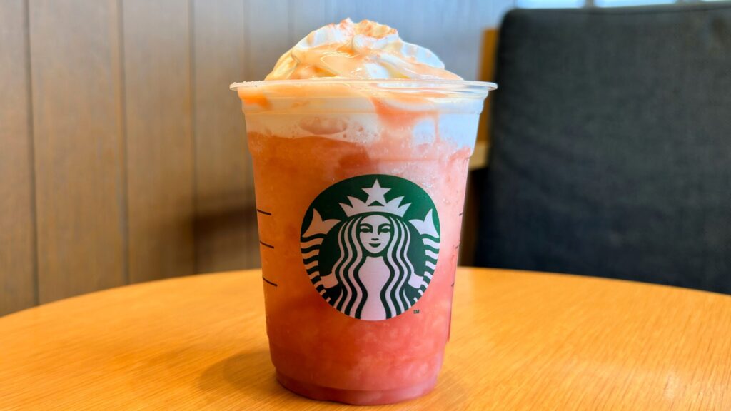 スターバックス_「ヘブンリー ピーチ フラペチーノ®」