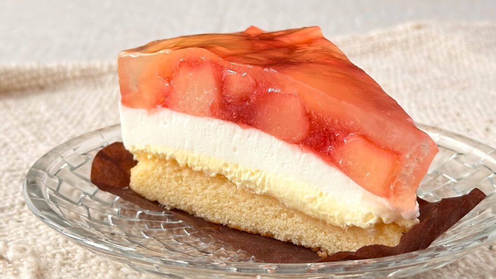 スターバックス_「ピーチ&ミルクケーキ」の断面