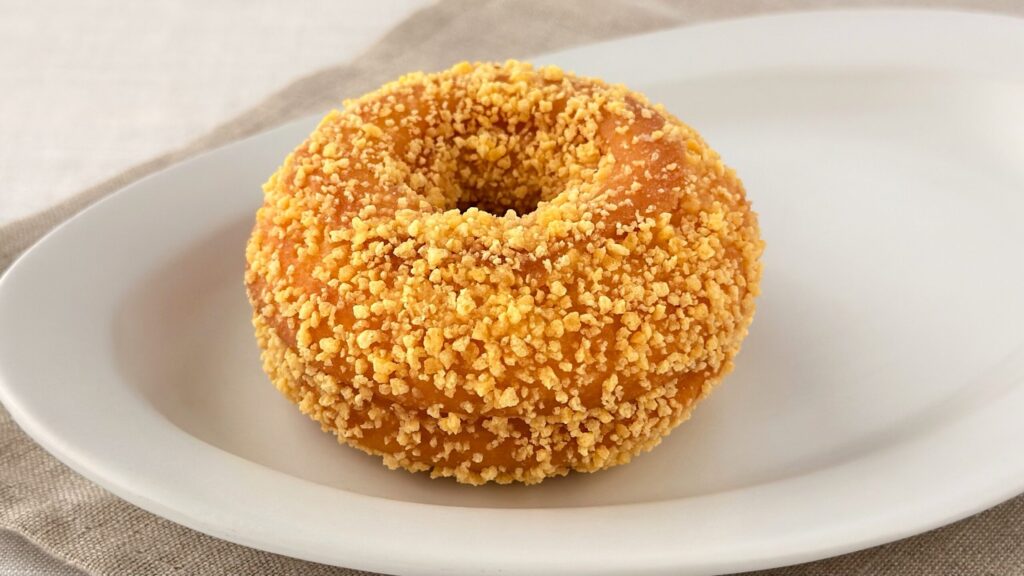 ミスタードーナツ_「ニューホームカット バタークランチ」の皿のせ