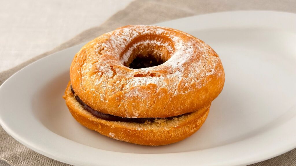 ミスタードーナツ_「ニューホームカット あんバター」の皿のせ