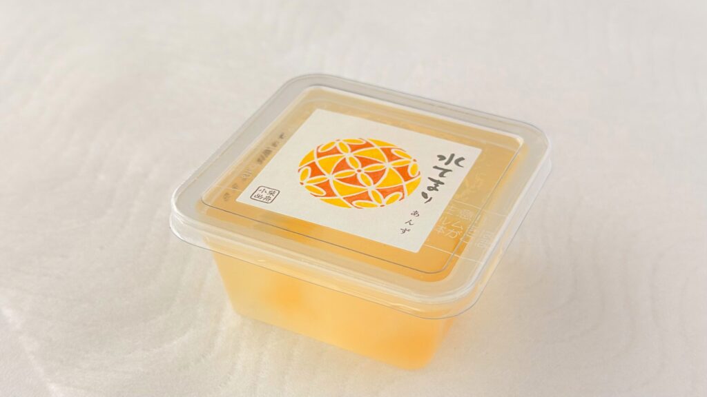 柴舟小出_「水てまり（あんず）」のパッケージ