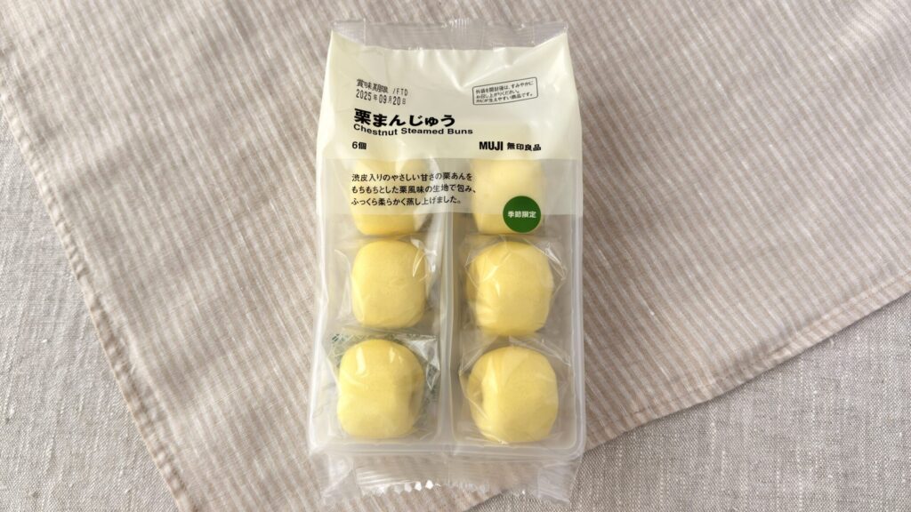 無印良品_「栗まんじゅう」のパッケージ
