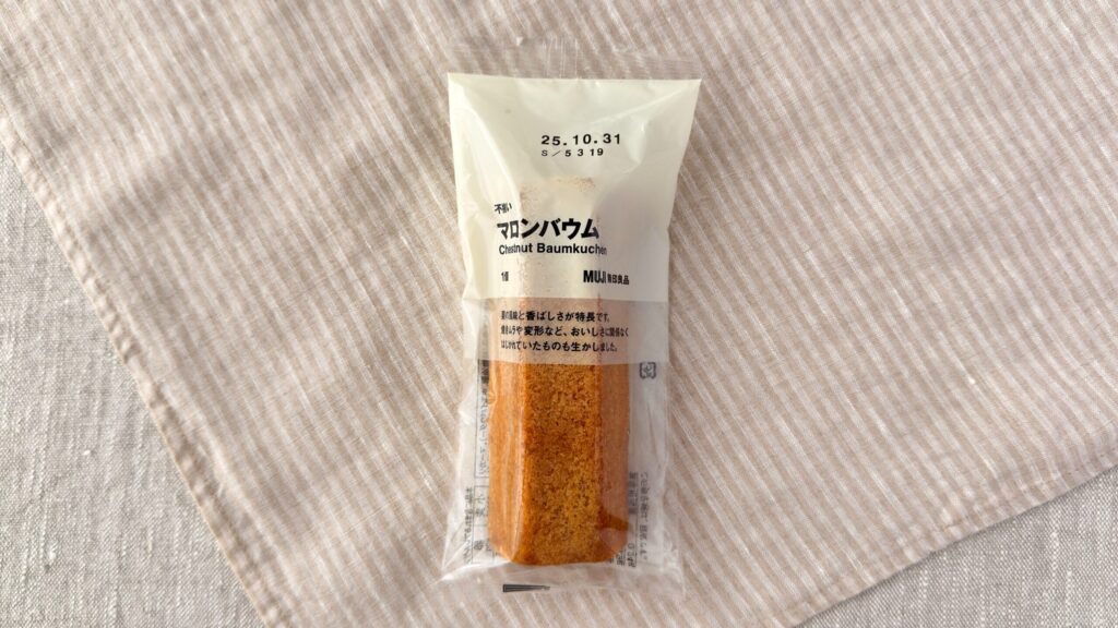 無印良品_「不揃い マロンバウム」のパッケージ