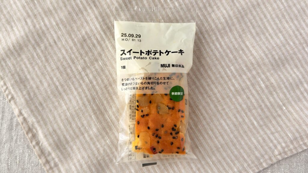 無印良品_「スイートポテトケーキ」のパッケージ