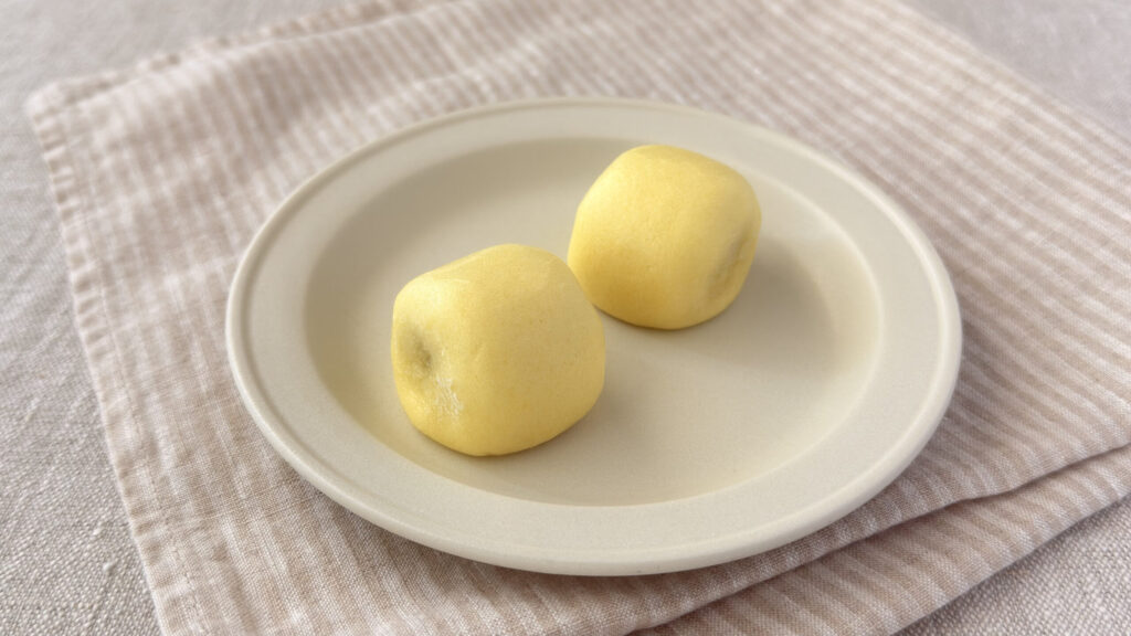 無印良品_「栗まんじゅう」の皿盛り