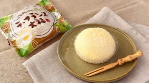 カルディ_もへじ「たっぷりクリームのふわふわラ･フランス大福」とパッケージ