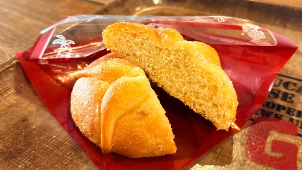 東京ディズニーシー_「ユカタン・ベースキャンプ・グリル」のディア・デ・ロス・ムエルトス（オレンジ入り）の断面