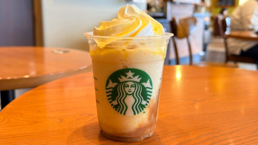 スターバックス_「洋なし 生キャラメル フラペチーノ®」