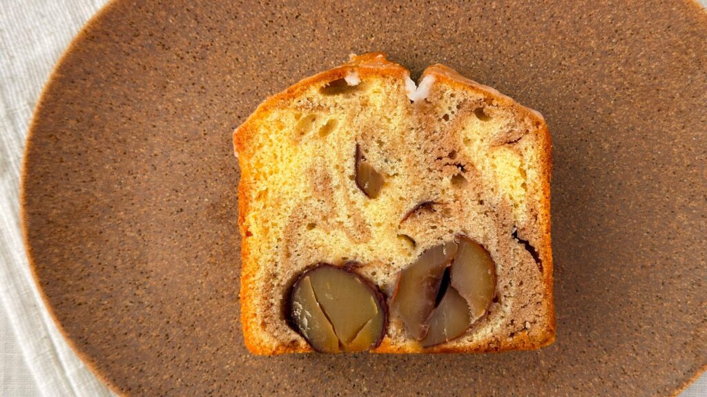 スターバックス_「マロンパウンドケーキ」の断面