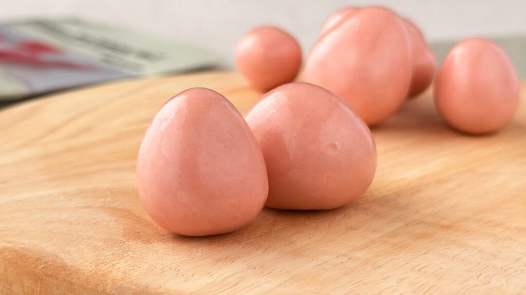 無印良品_「不揃い ストロベリーチョコがけいちご」の皿のせ