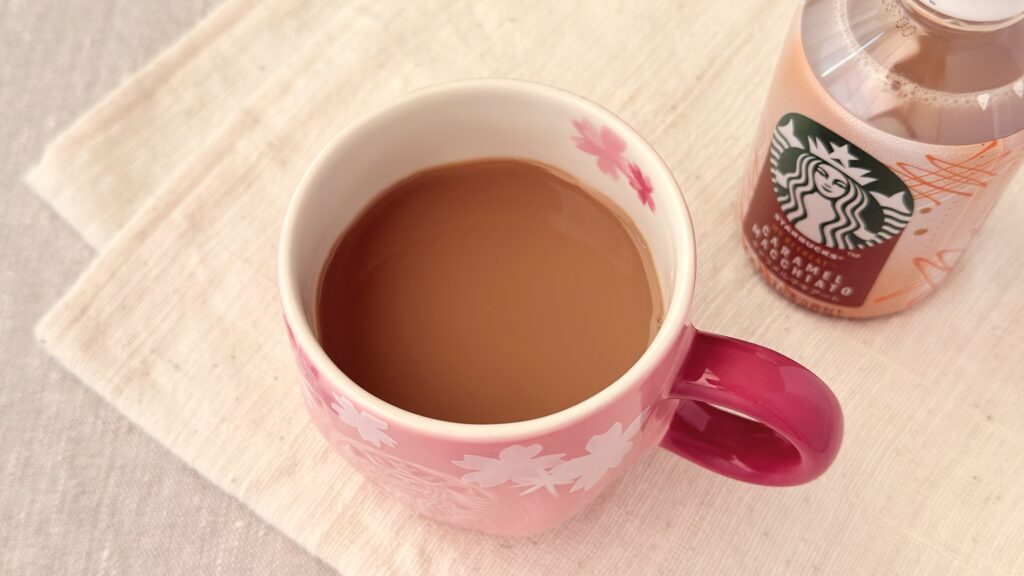 スターバックス_温めた「スターバックス® MY RETREAT™ キャラメルマキアート」