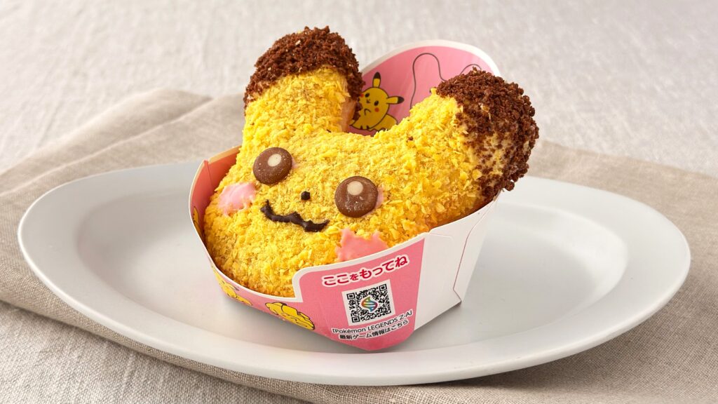 ミスタードーナツ_ポケモンドーナツ「もふもふ ピカチュウ ドーナツ」の皿のせ