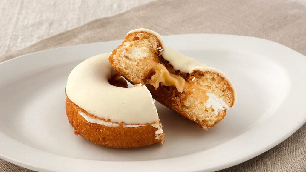 ミスタードーナツ_ポケモンドーナツ「タマゲた！ ビリリダマのドーナツ ホワイト」の断面