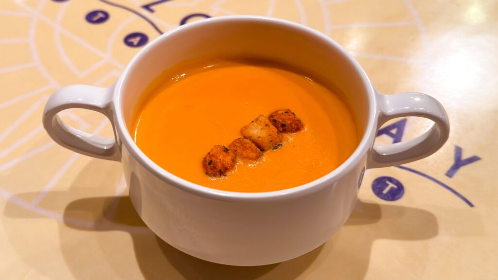 東京ディズニーリゾート_「スペシャルセット」の海老のクリームスープ