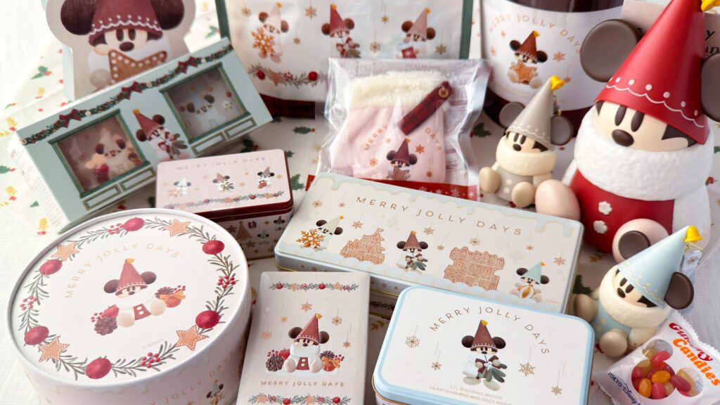 東京ディズニーリゾート_お菓子の入ったパッケージが並んでいる様子