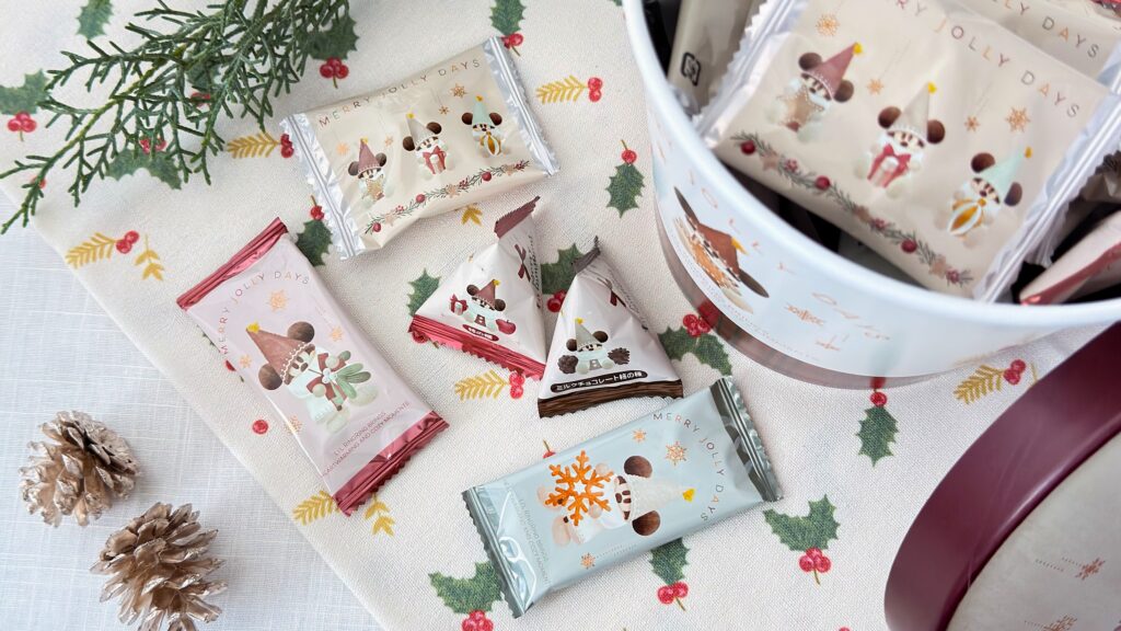 東京ディズニーリゾート_ディズニー・クリスマス2025「菓子詰め合わせ」の個包装