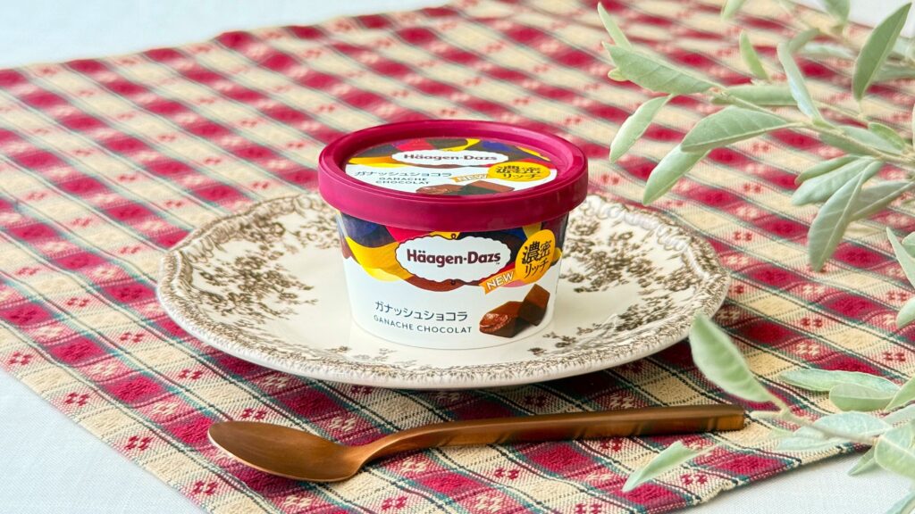 ハーゲンダッツ_「ガナッシュショコラ」とスプーン