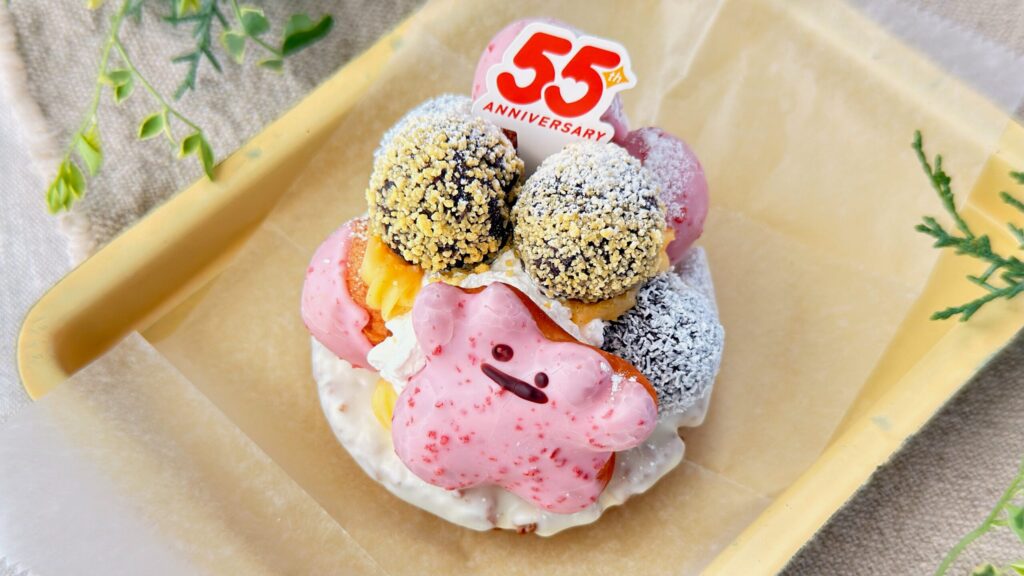 ミスタードーナツ_ドーナツポップがのった「タマゲた！ メタモンのドーナツツリー」の皿のせ