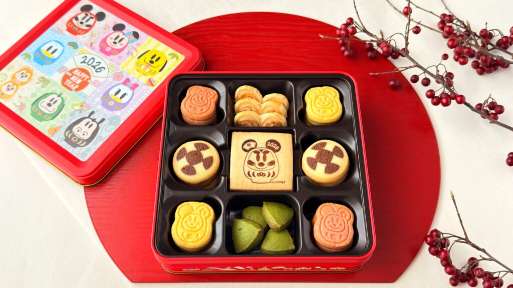 東京ディズニーリゾート_「アソーテッド・クッキー 缶」のパッケージあけ