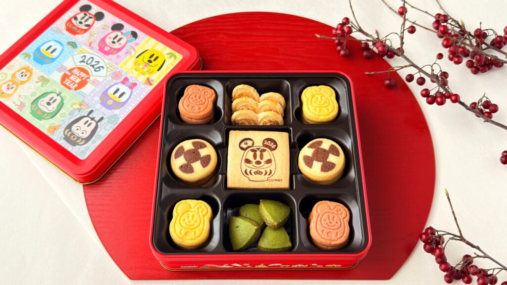 東京ディズニーリゾート_「アソーテッド・クッキー 缶」のパッケージあけ