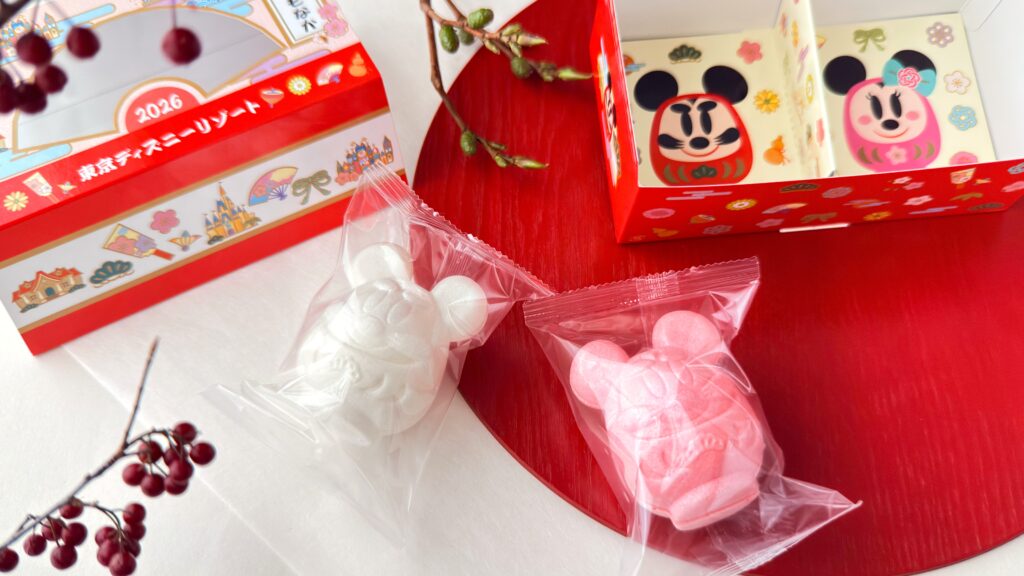 東京ディズニーリゾート_2種類の「おしるこもなか 紙箱」の個包装