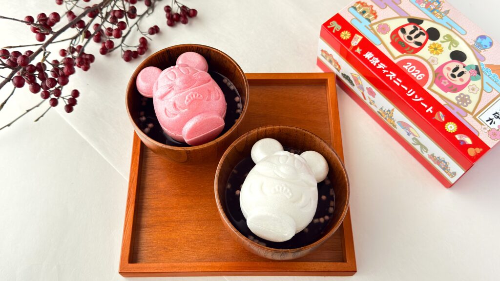 東京ディズニーリゾート_お椀にはいった2種類の「おしるこもなか」