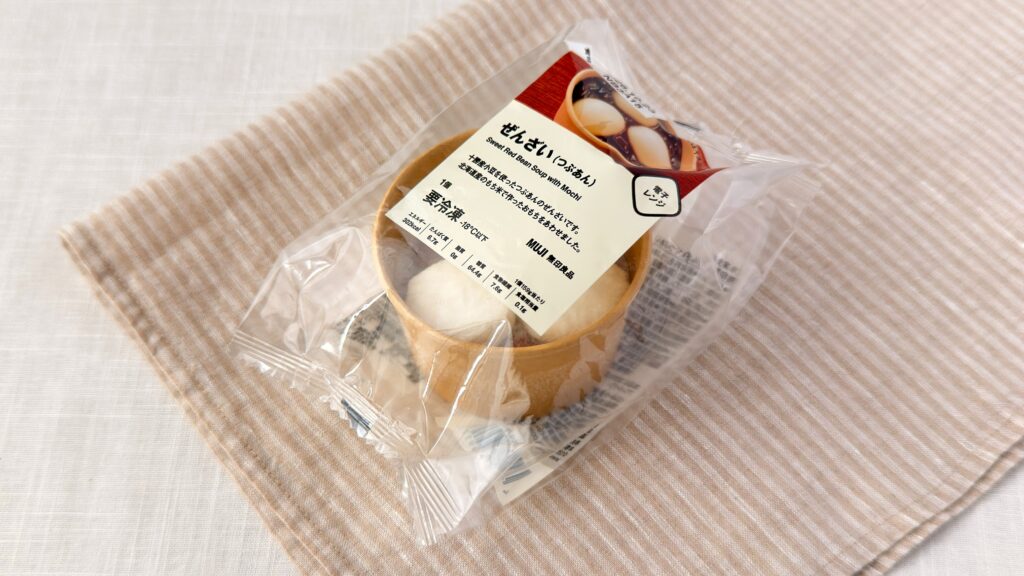 無印良品_「ぜんざい（つぶあん）」のパッケージ