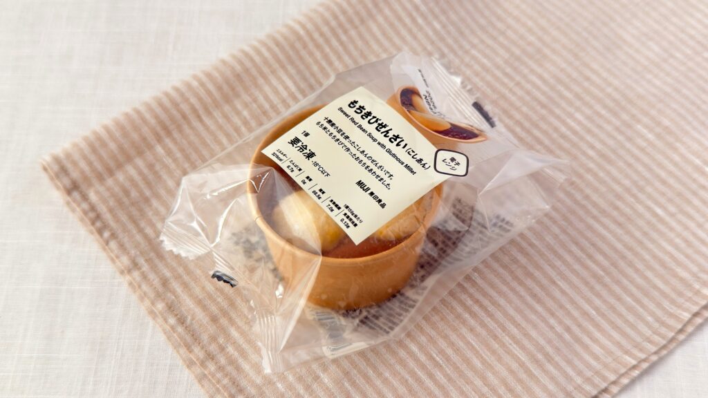 無印良品_「もちきびぜんざい（こしあん）」のパッケージ