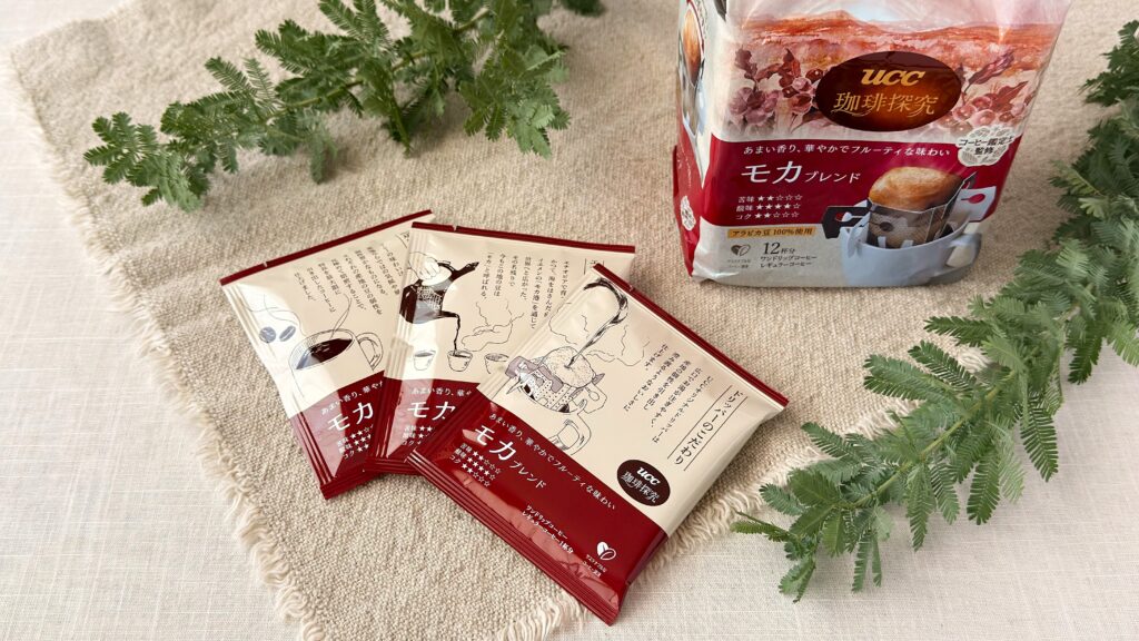 UCC_「「UCC 珈琲探究 ワンドリップコーヒー モカブレンド」のパッケージあけ