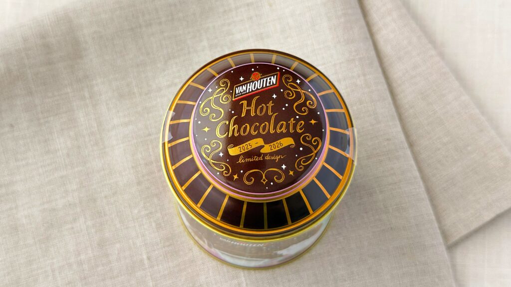 バンホーテン_「ホットチョコレート リミテッドデザイン缶」のふた