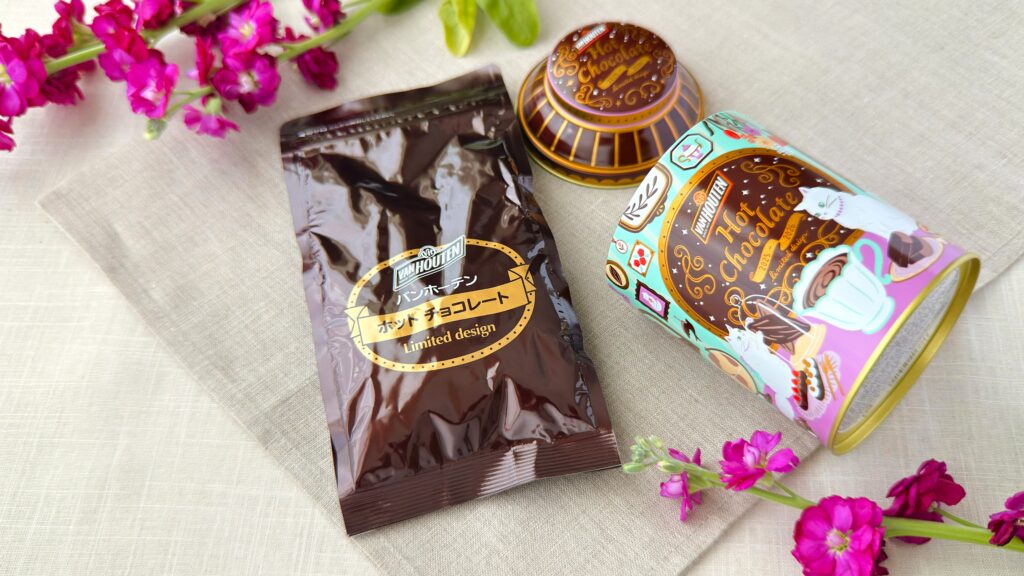 バンホーテン_「ホットチョコレート リミテッドデザイン缶」のふたあけ