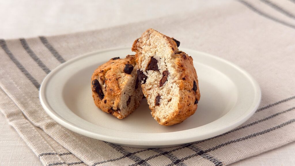 スターバックス_「チョコレートチャンクスコーン」の断面