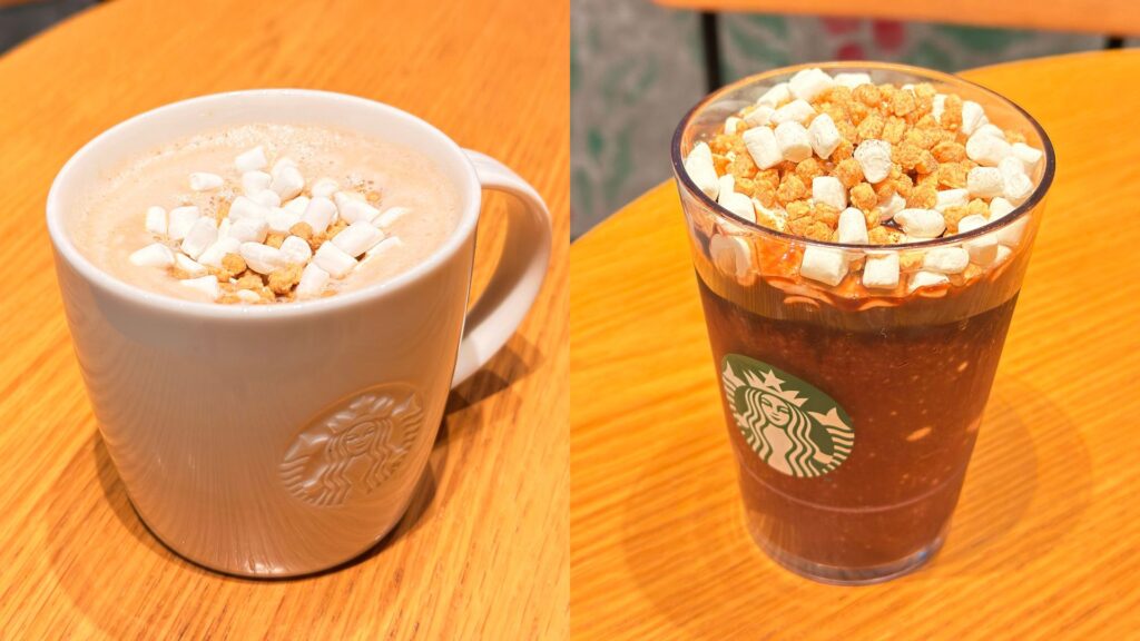 スターバックス_「スモア チョコレート ラテ」と「スモア チョコレート フラペチーノ®」