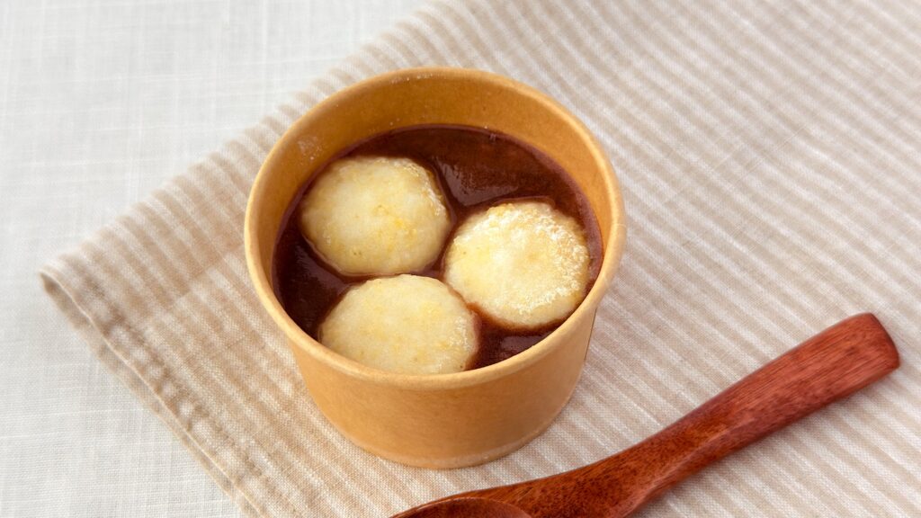 無印良品_温めた「もちきびぜんざい（こしあん）」