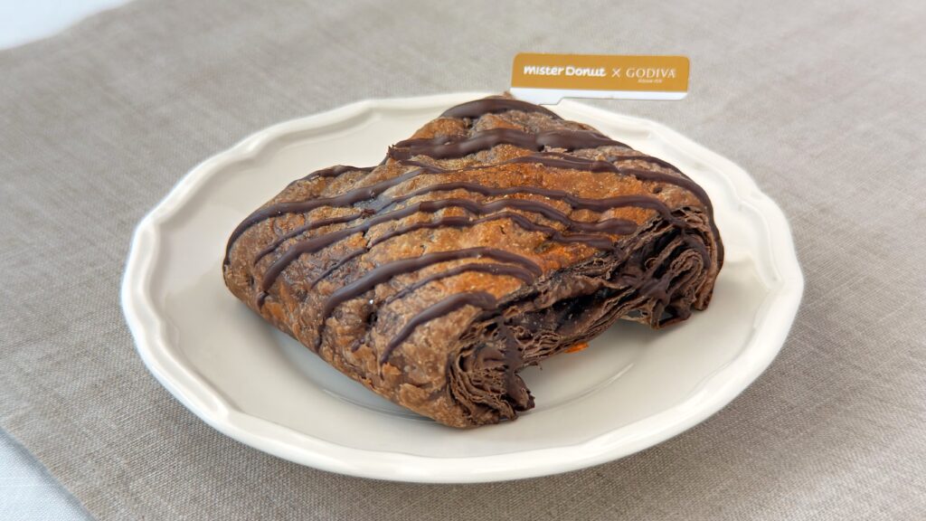 ミスタードーナツ_「ドゥショコラパイ」の皿のせ