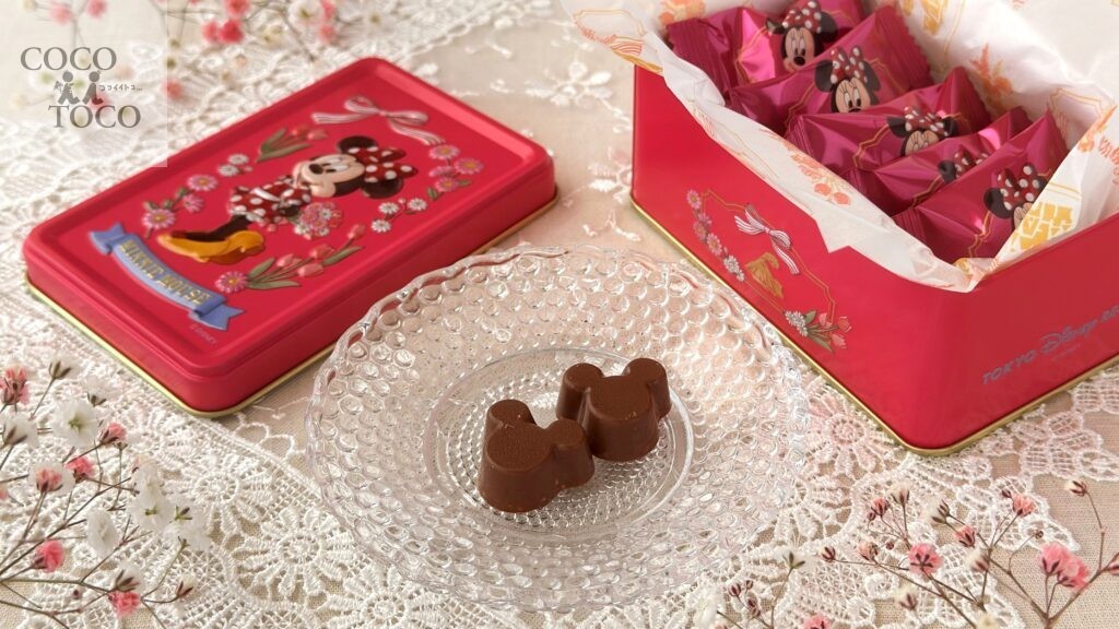 東京ディズニーリゾート_「チョコレート缶 ミニー」の皿のせ